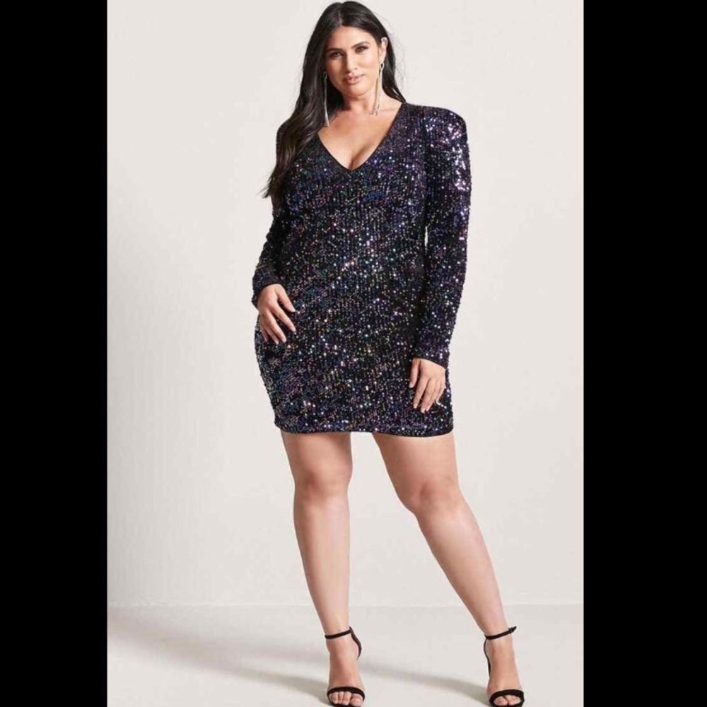 Sequined Bodycon Mini Dress